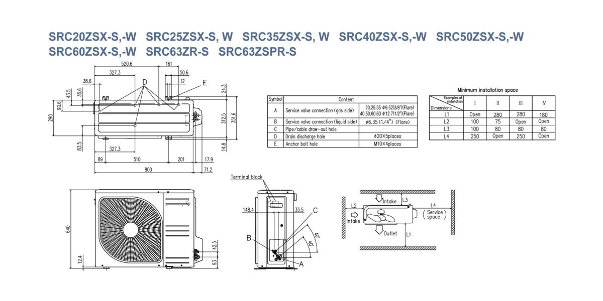 Схематическое изображение SRC20-60ZSX-S-W, SRC63ZR-S, SRC63ZSPR-S