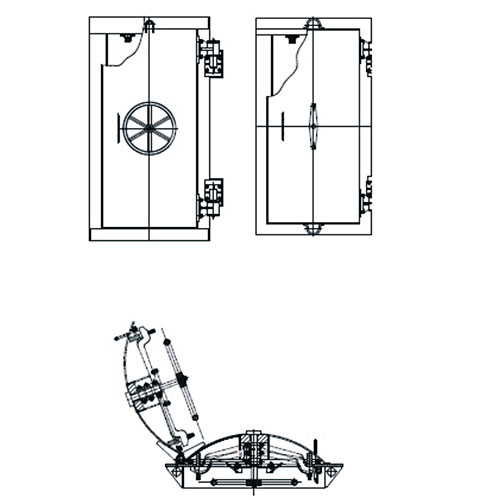Двери защитно-герметичные, схема